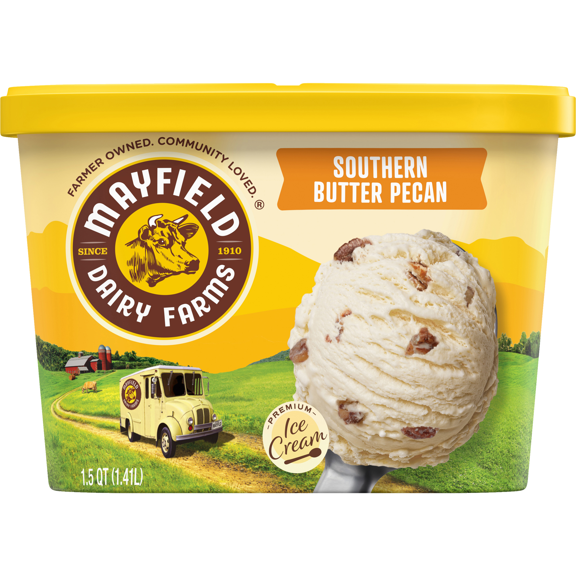Southern Butter Pecan Ice Cream 1.5 Quart - Mayfield Dairy Farms®