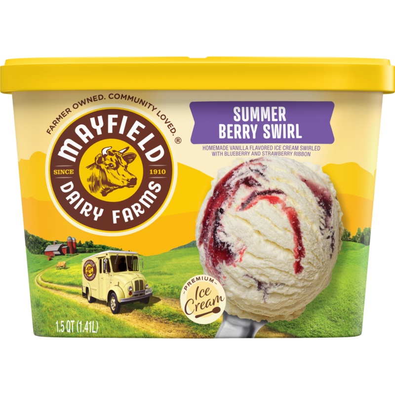 Summer Berry Swirl Ice Cream 1.5 Quart