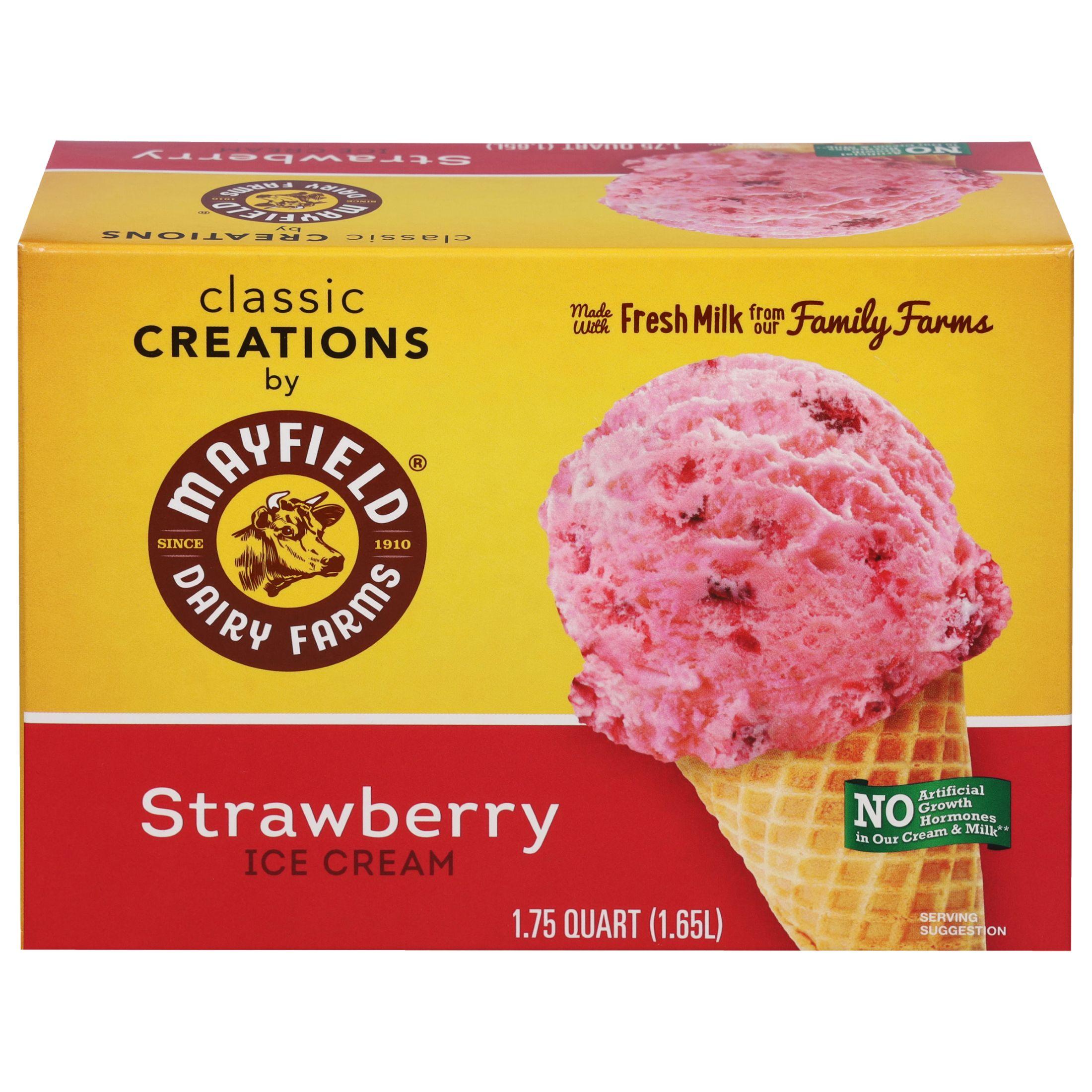 Strawberry Ice Cream 1.75 Quart Mayfield Dairy Farms®