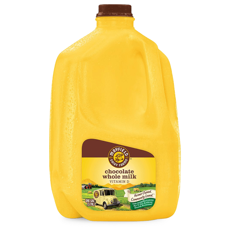 Whole Chocolate Milk Plastic Gallon Mayfield Dairy Farms®