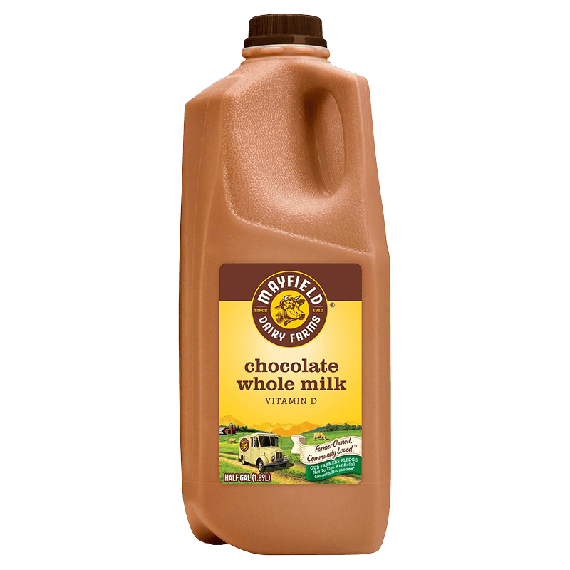 Whole Chocolate Milk Plastic Half Gallon