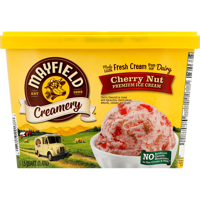 Cherry Nut Ice Cream 1.5 Quart Mayfield Dairy Farms®