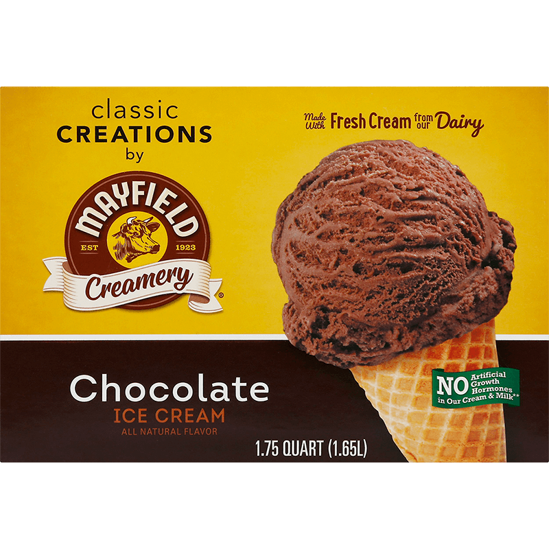 Chocolate Ice Cream 1.75 Quart Mayfield Dairy Farms®