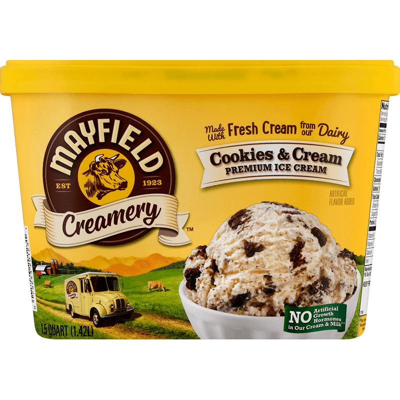 Cookies & Cream Ice Cream 1.5 Quart Mayfield Dairy Farms®