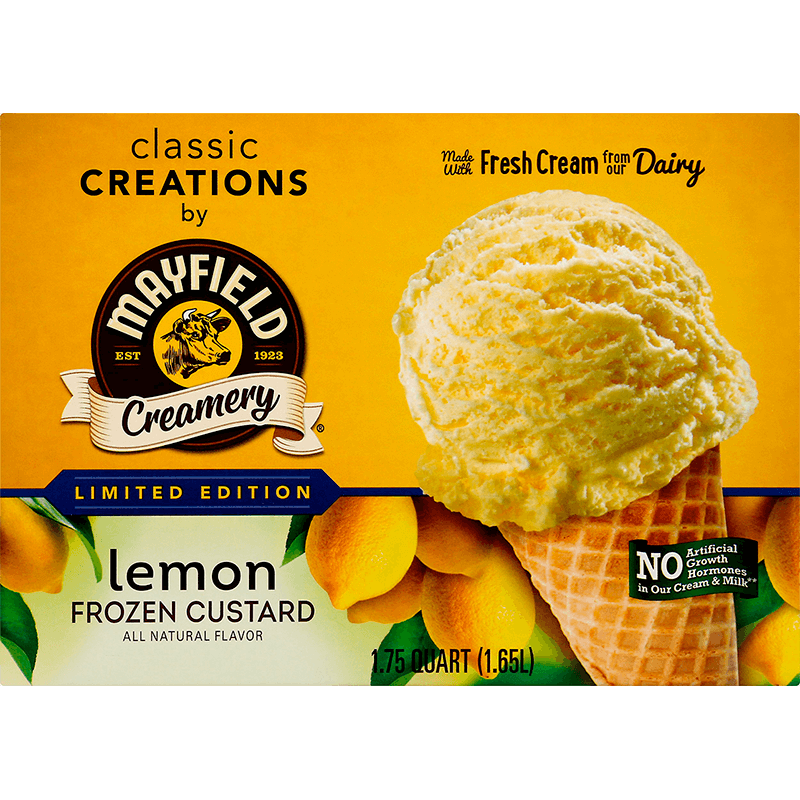 Lemon Custard Ice Cream 1.75 Quart