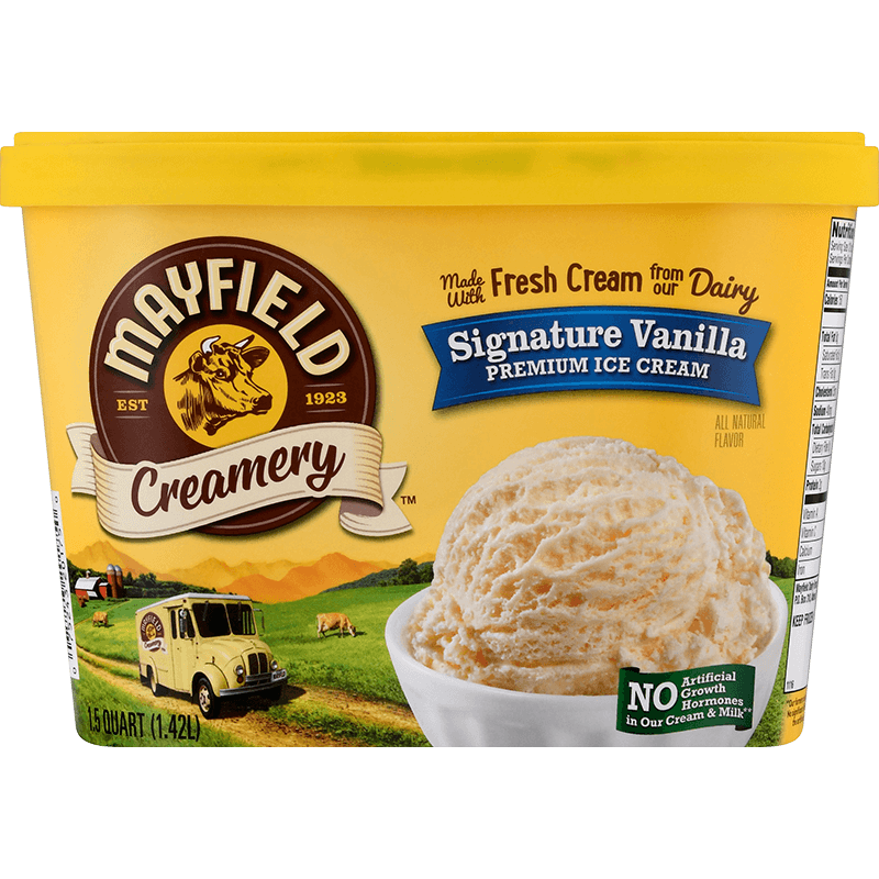 Signature Vanilla Ice Cream 1.5 Quart Mayfield Dairy Farms®