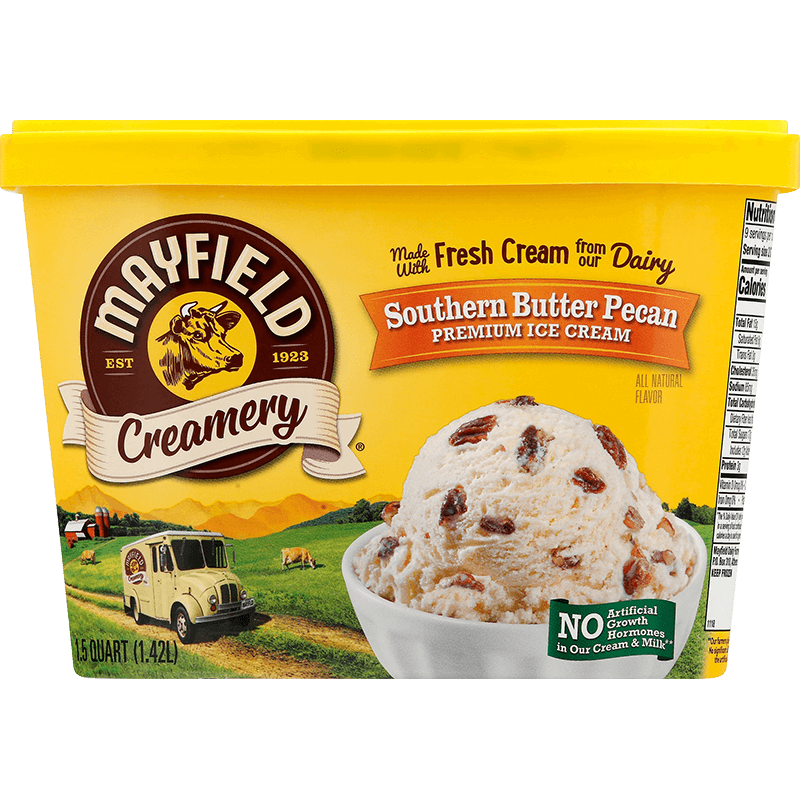 Southern Butter Pecan Ice Cream 1.5 Quart Mayfield Dairy Farms®