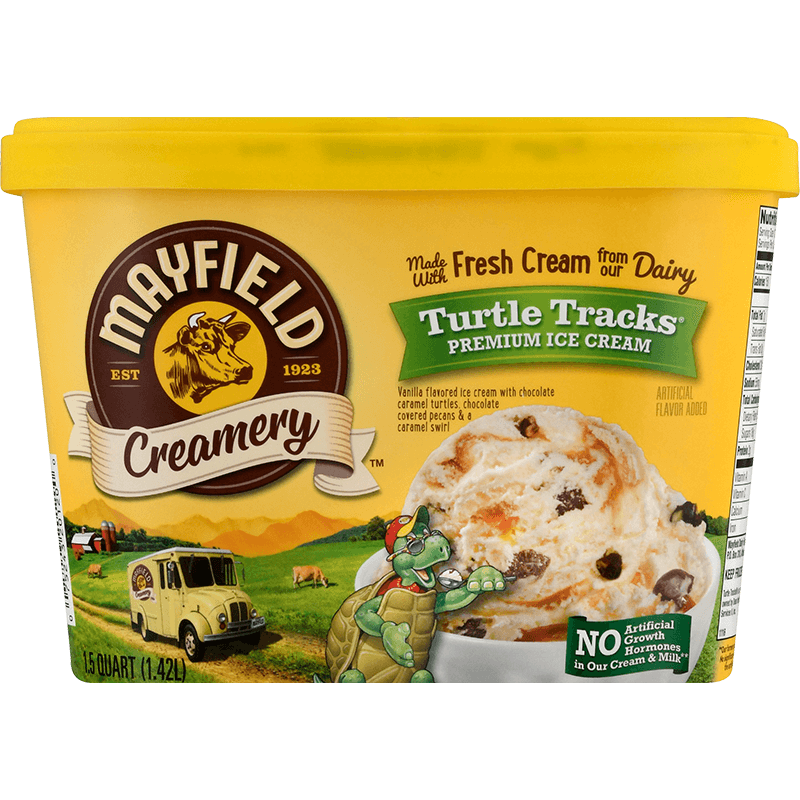 Turtle tracks shop ice cream