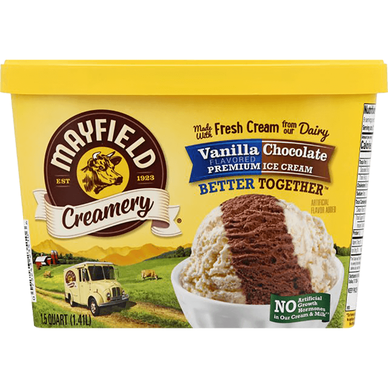Better Together Vanilla & Chocolate Ice Cream 1.5 Quart Mayfield Dairy Farms®