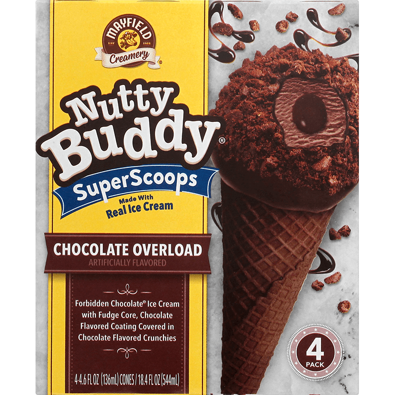 Nutty Buddy Chocolate Overload 4 Pk