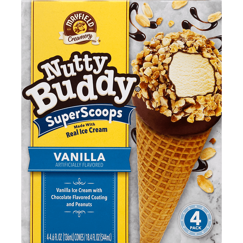 Nutty Buddy Vanilla 4 Pk