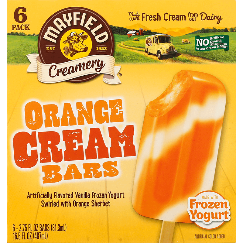 Orange Cream Bars 6 Pk