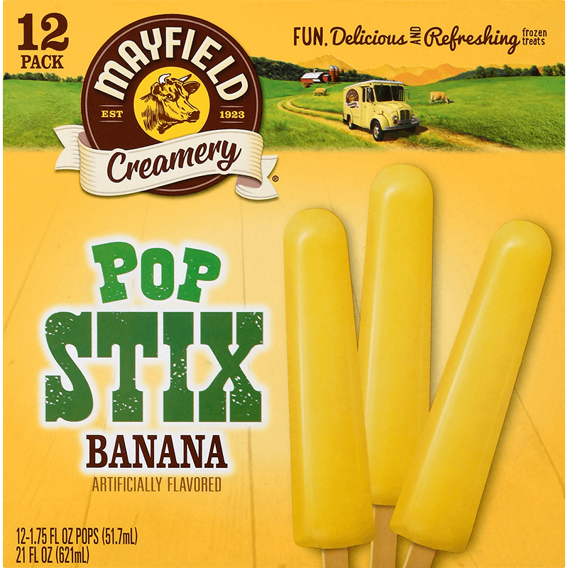 Banana Pop Stix 12 Pk