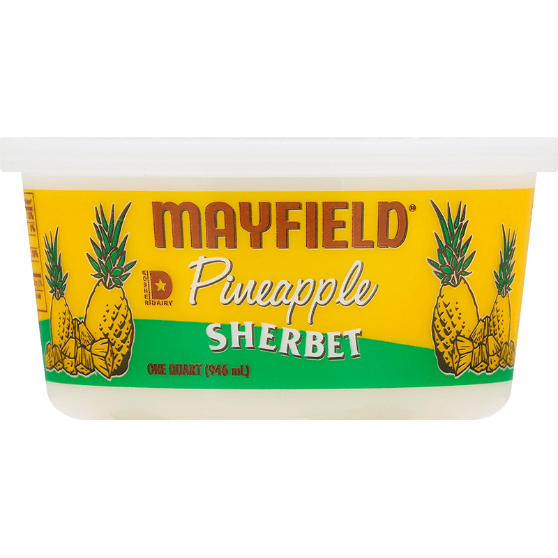 Pineapple Sherbet Quart Mayfield Dairy Farms®