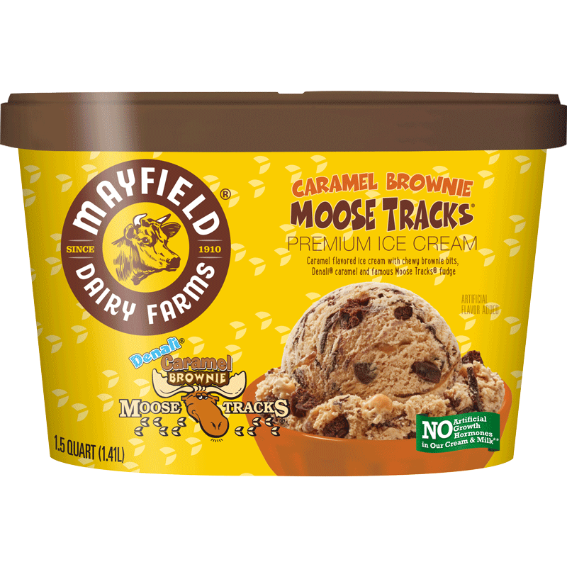 Moose Tracks® Caramel Brownie Ice Cream 1.5 Quart