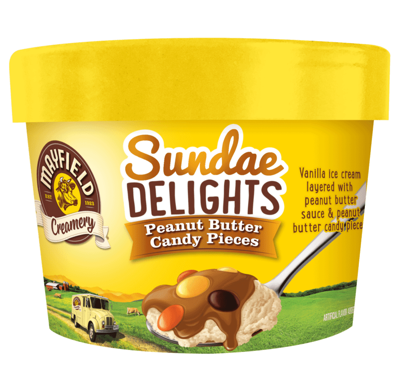 Sundae Delights Peanut Butter Candy Pieces Ice Cream 6 oz.