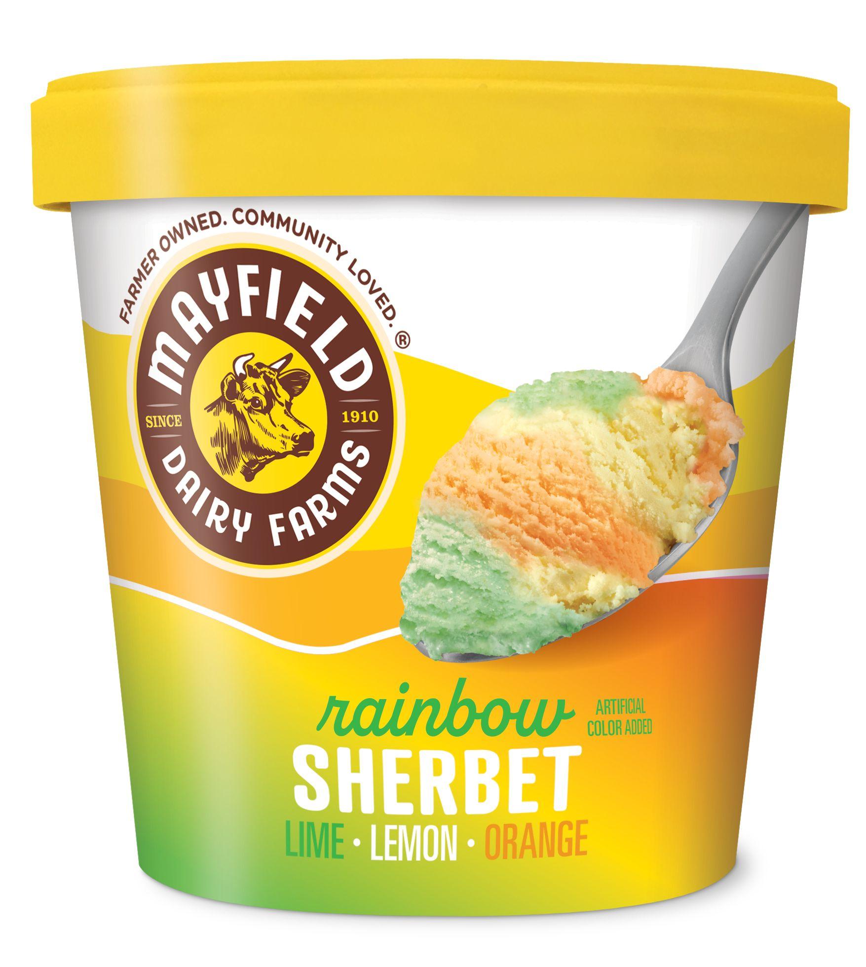 Rainbow Sherbet Pint Mayfield Dairy Farms®