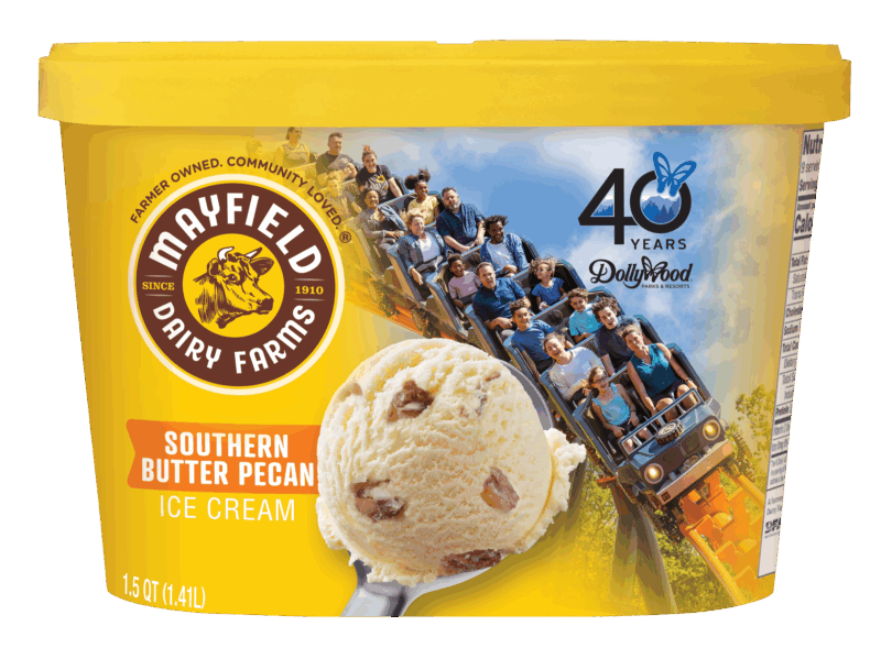 Limited Edition Dollywood 40th Anniversary Ice Cream